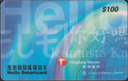 Hongkong - HKT-0006B - Hello Smartcard $100 Blue (PDAB) - Hong Kong