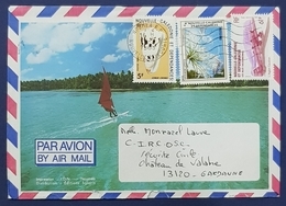 1985 Cover, Nouméa Nouvelle Caledonie - Chateau De Valabre Gardane France - Cartas & Documentos