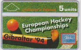 GIBRALTAR - 36 - EUROPEAN HOCKEY CHAMPIONSHIPS 94 - 403A - Gibilterra