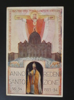 Carte Postcard Anno Santo Di Redenzione Vatican 1933 - Covers & Documents