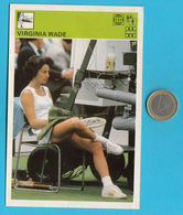 VIRGINIA WADE  - England Tennis Star ... Yugoslavia Vintage Card Svijet Sporta * LARGE SIZE * Tenis Sport British - Tarjetas