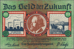 Deutschland - Deutsches Reich Bis 1945: Kleines Lot Mit 7 Scheinen Deutsches Freigeld Und "Tauschmit - Sonstige & Ohne Zuordnung