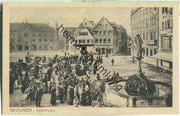 Reutlingen - Marktplatz - Verlag Gebr. Metz Tübingen 20er Jahre - Reutlingen