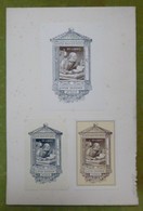 3 Ex-libris Illustrés Vers 1900 - GUSTAV DROBNER - Leipzig - Ex Libris