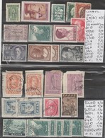 TIMBRES DE GRECE  NEUF **MNH / * / OLITEREES  1911-47 Nr VOIR SUR PAPIER AVEC TIMBRES  COTE 40.20  € - Ungebraucht