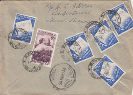 84156- NEWSPAPER, ROMANIAN- RUSSIAN FRIENDSHIP, STAMPS ON COVER, 1956, ROMANIA - Covers & Documents