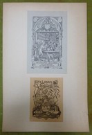 2 Ex-libris Illustrés Vers 1900 - HERMANN GELDER - Apotheker - Ex Libris