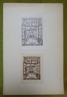 2 Ex-libris Illustrés Vers 1900 - OTTO ERICH EPSTEIN - Ex Libris