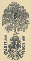 Ex Libris Louis Ryckeboer - Jef Leysen - Ex-libris