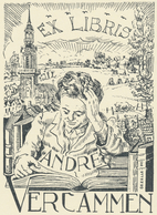 Ex Libris André Vercammen - Romain Malfliet 1948 - Bookplates