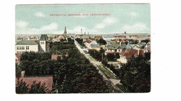 BRANDON, Manitoba, Canada, Residential Section, Old Pre-1920 Postcard - Brandon