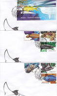 CUBA   Sc 6057-63  Fishes   FDC - Briefe U. Dokumente