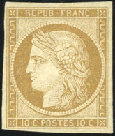 ** N°1 - 10c. Bistre-jaune. SUP. - 1849-1850 Ceres