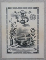 Ex-libris Illustré Grande Bretagne - XXème - FREDERIC ROWLAND MARVIN - Ex Libris