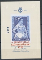 1998. Folk Costume - Commemorative Sheet With Gift Overprint - Hojas Conmemorativas