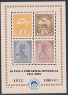 1999. Philatelia Hungarica Is 50 Years Old - Commemorative Sheet - Commemorative Sheets