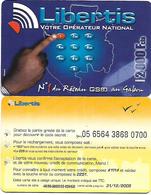 @+ Gabon - Recharge LIBERTIS 2000 - Touches (31/12/2005) - Gabon