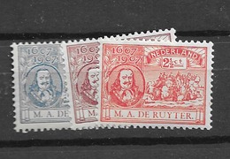 1907 MH Nederland NVPH 87-89 - Unused Stamps