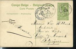 Carte Avec Vue N° 42 Vue 42 ( Le Lualaba)  Obl. Coquilhatville 02/07/1913  Pour Lier - Lierre  D D  Le 04/08/1913 - Stamped Stationery