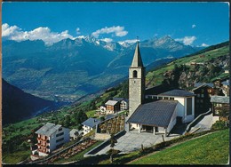 °°° 16843 - SVIZZERA - VS - VISPERTERMINEN - RHONETAL MIT BIETSCHHORN - 1971 With Stamps °°° - Visperterminen