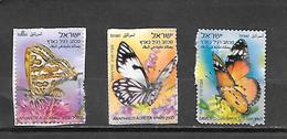 TIMBRE OBLITERE D'ISRAEL PAPILLONS - Used Stamps (without Tabs)