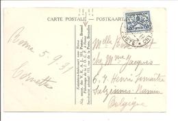 1931 Postal History Vaticane.25c CP Un Beau Clôitre. Kajotsters Bedevaart Naar Rome - Covers & Documents