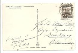 1933 Postal History Vaticane.25c PC S.Pietro - Lettres & Documents