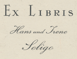 Ex Libris Hans Und Irene Seligo -  - Ex-Libris