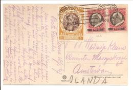 1947 Postal History Vaticane.Concilio Di Trento 4L+Pair 3L/1,50L CP Il Chiostro - Covers & Documents