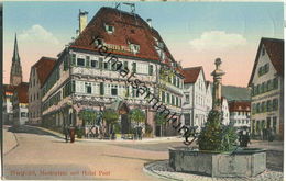 Nagold - Marktplatz Mit Hotel Post - Verlag F. Wolf Nagold - Nagold