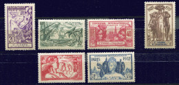 St Pierre Et Miquelon * N° 160 à 165 - Exposition Internationale De Paris  - - Unused Stamps