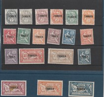 Maroc Neufs Surchargés Tanger Série Complète N° 80 à 97 Avec Charniéres* - Unused Stamps
