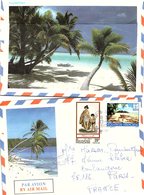 POLYNESIE FRANCAISE  - LETTRE AIR MAIL Yv N°218-255 / 1 - Covers & Documents