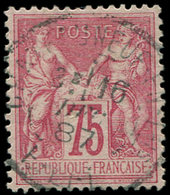 TYPE SAGE - 81   75c. Rose, Obl. Càd Du 16/12/87, Centrage Parfait, Frais Et Superbe - 1876-1878 Sage (Type I)