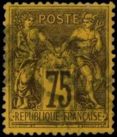 TYPE SAGE - 99   75c. Violet Sur Orange, Bon Centrage, Oblitération Lourde, TB - 1876-1878 Sage (Type I)