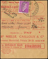 Let LETTRES DU XXe SIECLE - N°292 2/7/34, Mandat Carte à CCP, TB - Covers & Documents