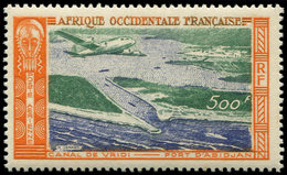 ** A.O.F. PA 16 : 500f. Orange, Bleu-violet Et Vert, TB - Other & Unclassified