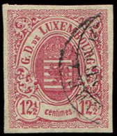 LUXEMBOURG 7 : 12 1/2c. Rose, Oblitéré, TTB - 1852 William III