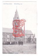 PK Oostnieuwkerke Staden - Zicht Op De Herstelde OLV Kerk 1920 - Photo Lagast Carpentier Roeselare - Staden