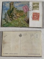 Cartolina Illustrata La Rocca - 28/12/1923 - Covers & Documents