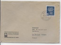 1947 - SUISSE - PRO-JUVENTUTE 1946 ZUMSTEIN 120 SEUL Sur LETTRE De BERN => LE THILLOT (VOSGES) - Covers & Documents
