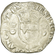 Monnaie, France, Henri II, Douzain Aux Croissants, 1551, Saint Lô, TB, Argent - 1547-1559 Henri II