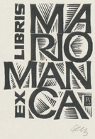 Ex Libris Mario Manca - Antal Fery (1908-1994) - Ex-Libris