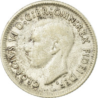 Monnaie, Australie, George VI, Sixpence, 1950, TTB, Argent, KM:45 - Sixpence