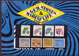 AUSTRALIE 1973 FAUNE MARINE ET MINERAUX PACK DE PRESENTATION  Yvert N°499/06  NEUF MNH** - Presentation Packs