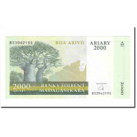 Billet, Madagascar, 2000 Ariary, 2000, KM:90b, SUP - Madagascar