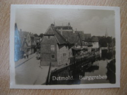 DETMOLD Burggraben Bilder Card Photo Photography (4x5,2cm) Westfalen Westfalia GERMANY 30s Tobacco - Zonder Classificatie