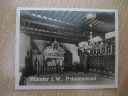 MUNSTER I.W. Friedenssaal Bilder Card Photo Photography (4x5,2cm) Westfalen Westfalia GERMANY 30s Tobacco - Zonder Classificatie