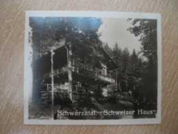 SCHWARZATAL Schweizer Haus Bilder Card Photo Photography (4x5,2cm) Thuringen Thuringia GERMANY 30s Tobacco - Zonder Classificatie