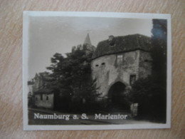 NAUMBURG A.S. Marientor Castle Bilder Card Photo Photography (4x5,2cm) Thuringen Thuringia GERMANY 30s Tobacco - Zonder Classificatie